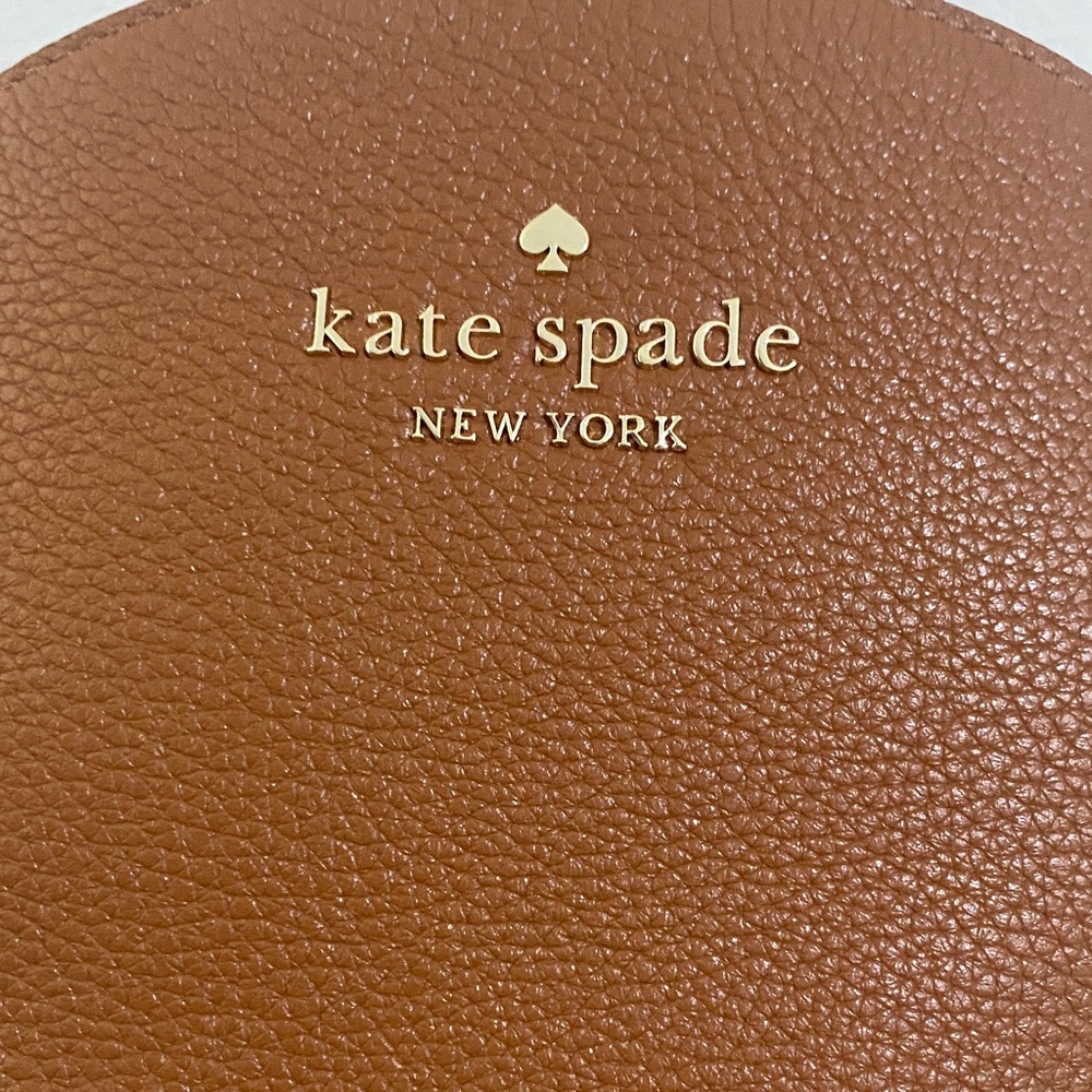 Kate Spade Leila Medium Dome Backpack Pebbled Leather Warm Ginger NWOT - Picture 4 of 11